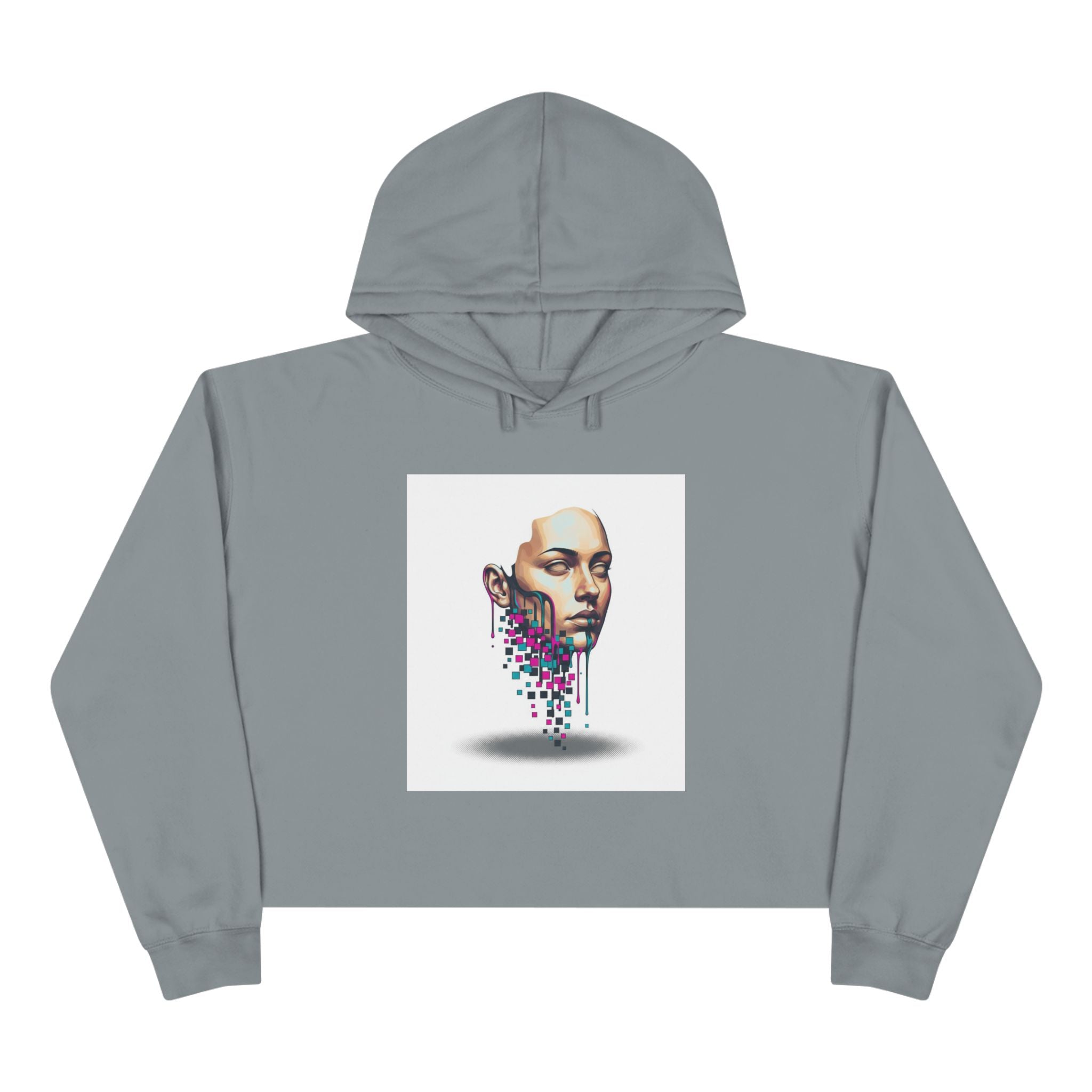 Crop Hoodie (85% combed, ring-spun cotton, 15% recycled polyester)