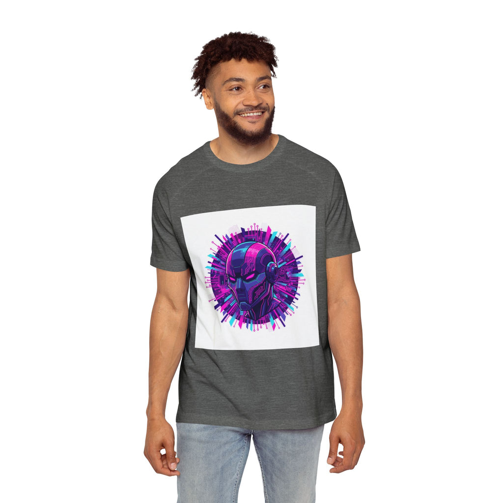 Cyberpunk Helmet T-Shirt  Neon Retro Sci‑Fi Graphic Tee